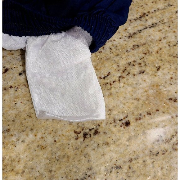 Dolfin Navy Blue Nylon Drawstring Lined Liner Pocket Swim Shorts Trunks Men’s M - Picture 7 of 10